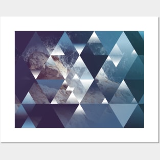 Wild Sea Waves Geometry Posters and Art